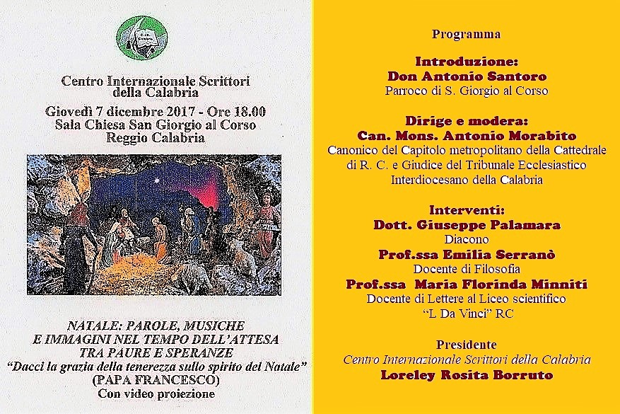 Foto manifesto Natale parole musiche e immagini