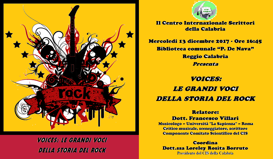 Manifesto Le grandi voci della storia del Rock