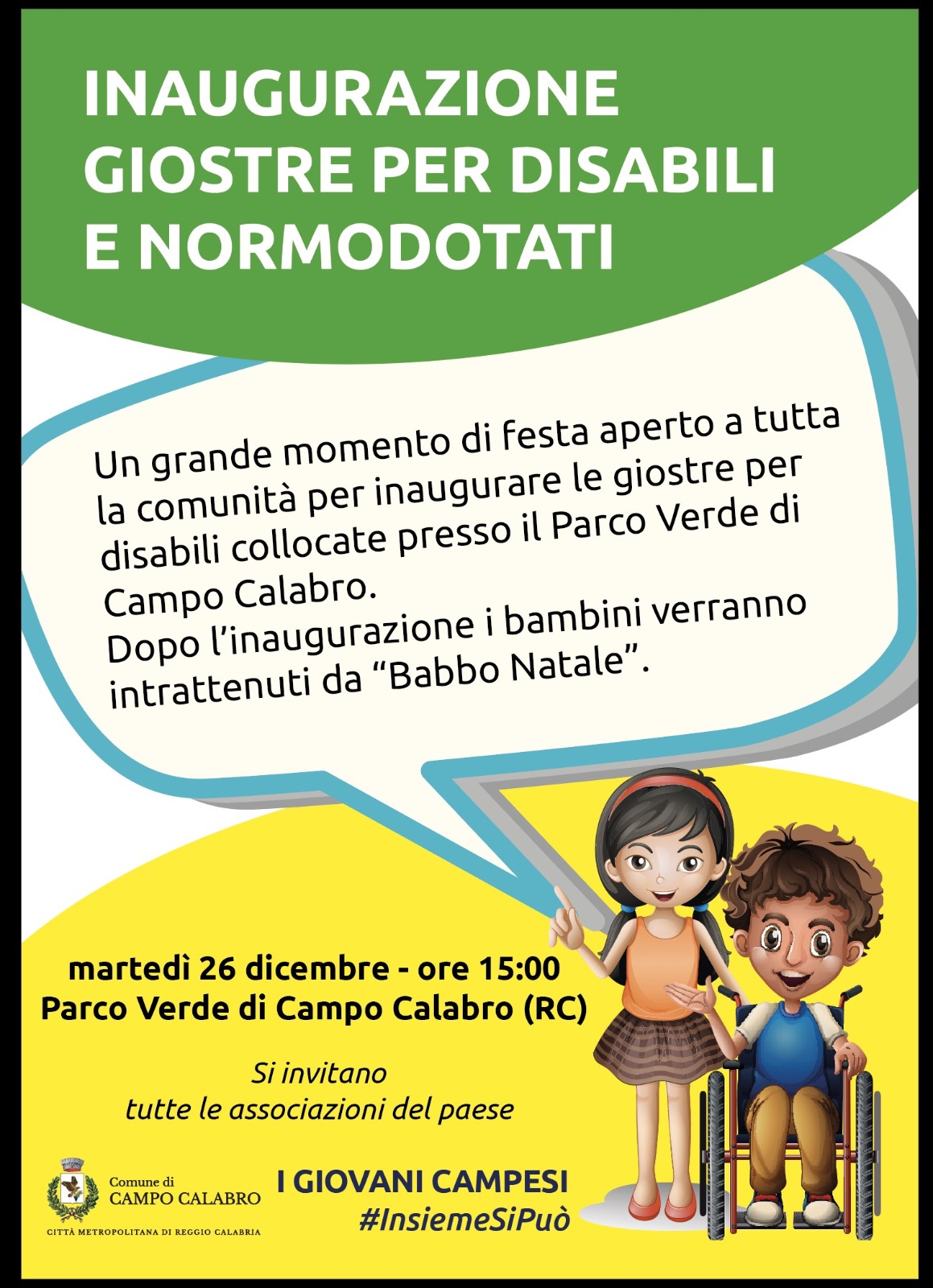 locandina inaugurazione giostre